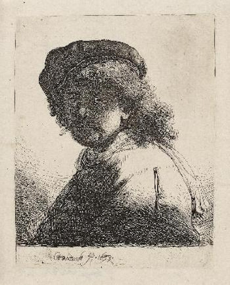 Selbstbildnis mit Schärpe um den Hals by Attributed to Rembrandt Harmensz van Rijn