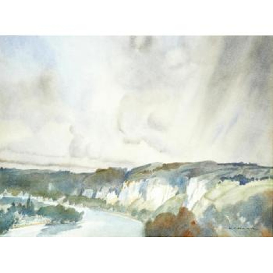 A Bend on the Seine, Les Andelys by William Russell Flint