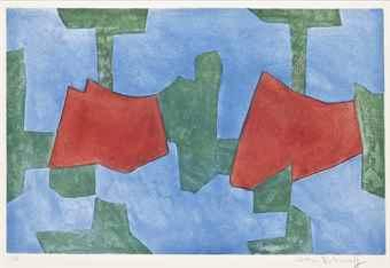 Composition in Blue, Green, and Red by Serge Poliakoff