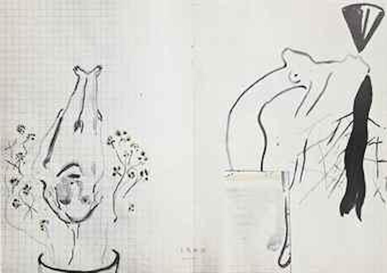 Blumentopf, Notenschlüssel and Spazierstock by Sigmar Polke