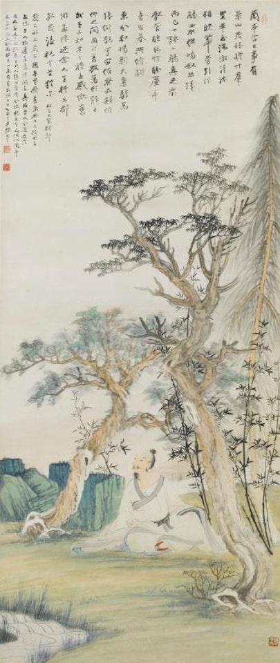 Scholar under a Pine Tree by Zhang Daqian