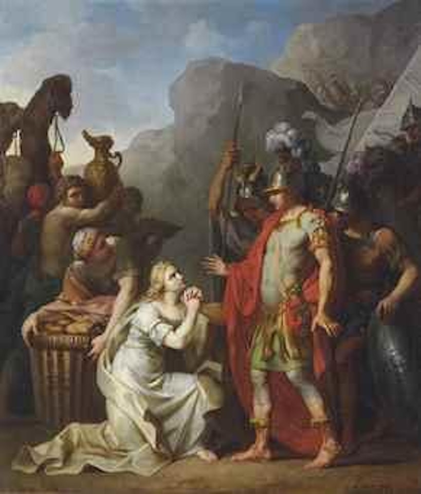 The offering of Abigail by French School