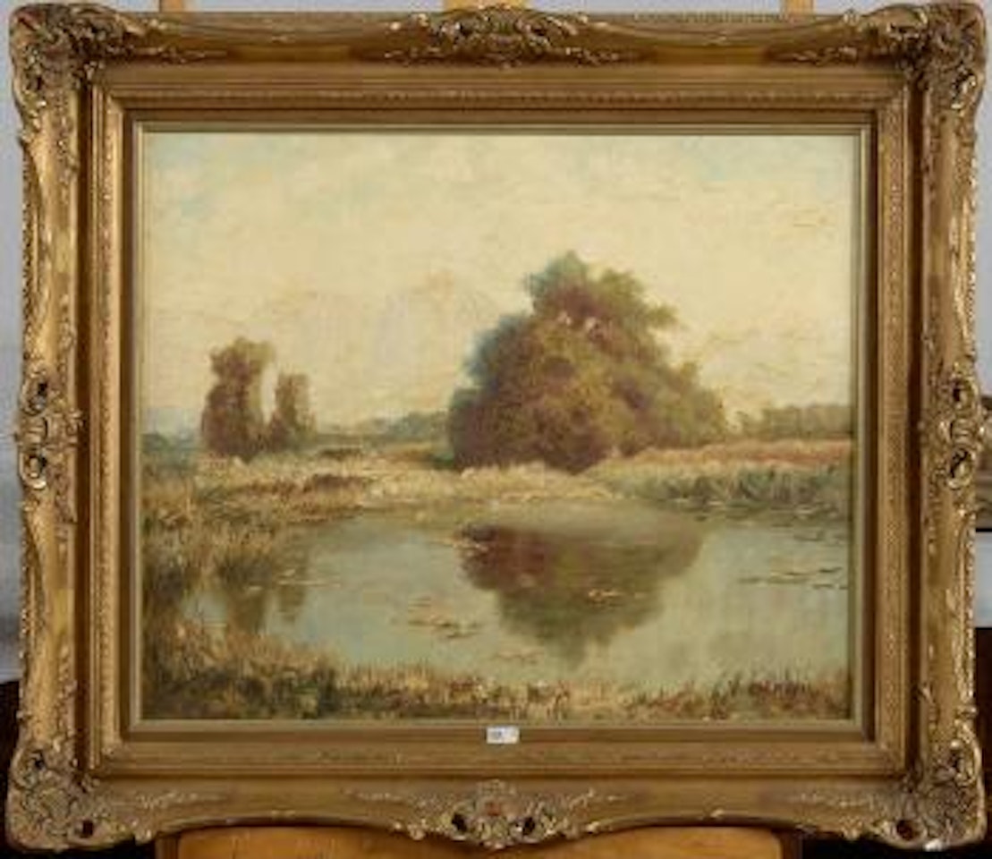 Paysage à l'étang by Otto Pippel
