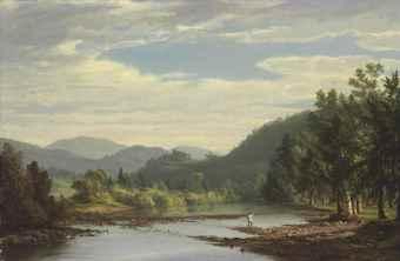 West Branch of The Delaware River by Sanford Robinson Gifford