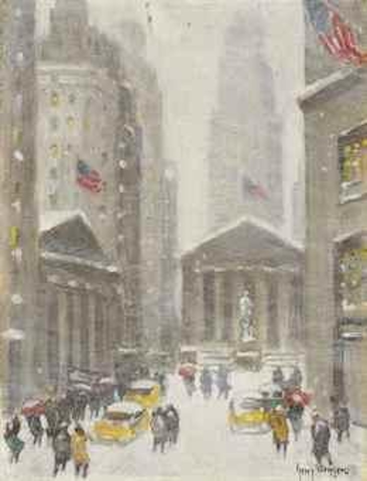 Broad St. in Winter by Guy Carleton Wiggins