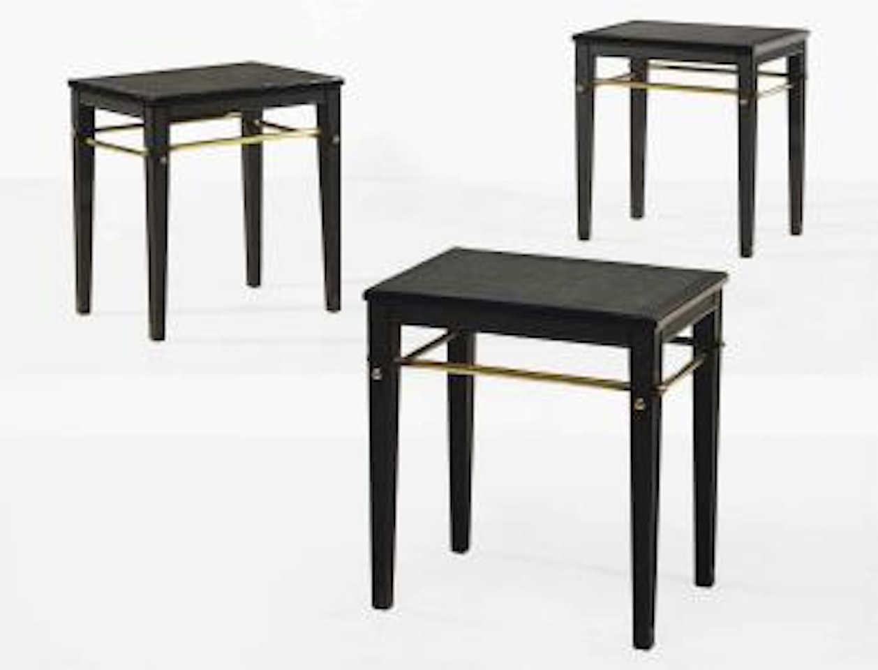 Ensemble De Trois Tabourets Pour La Maison Guerlain by Jean-Michel Frank