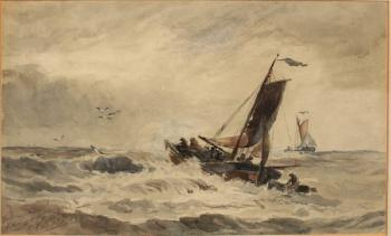 Boats Coming Ashore, Scheveningen by Thomas Bush Hardy