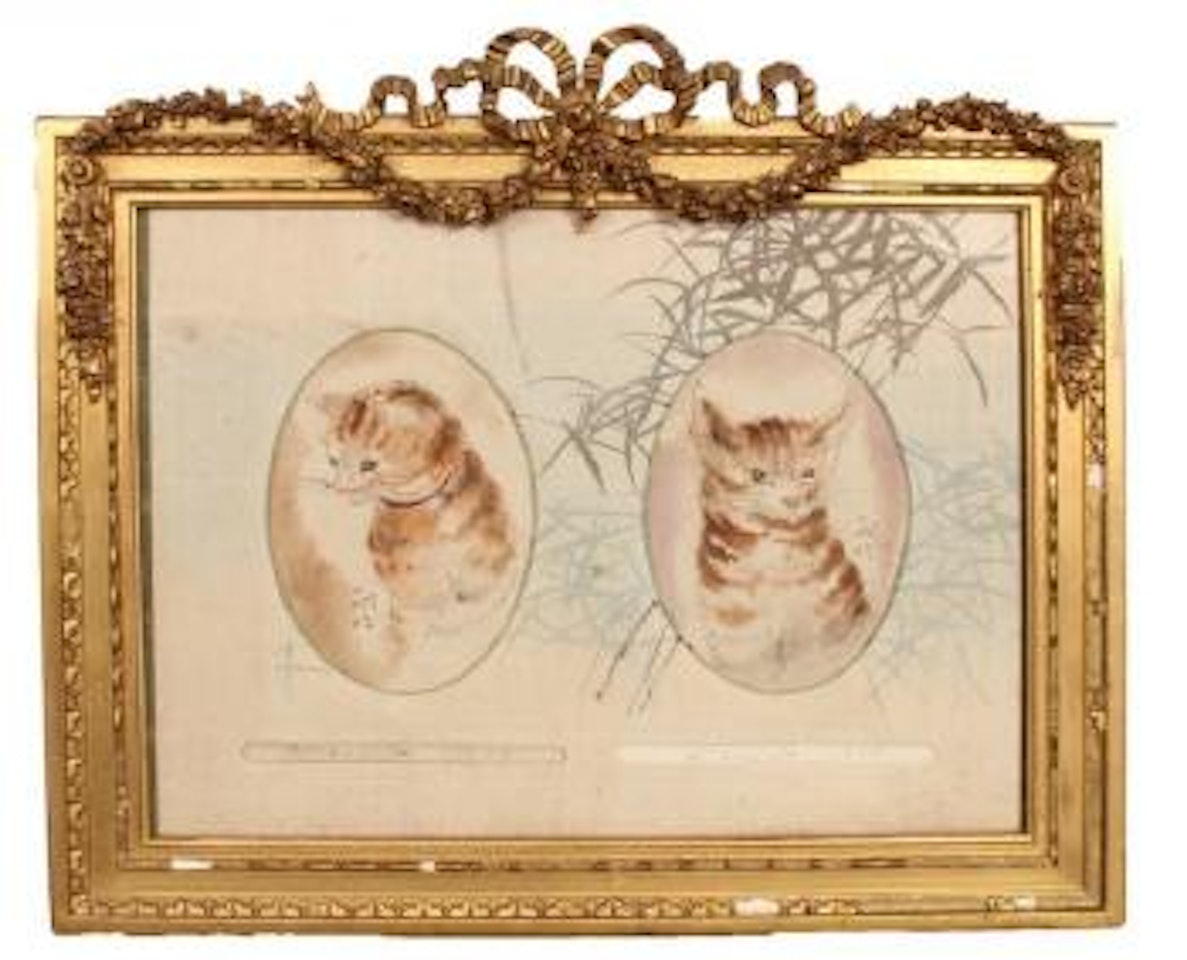 Study of a Cat with a Collar by Leonard Tsuguharu Foujita