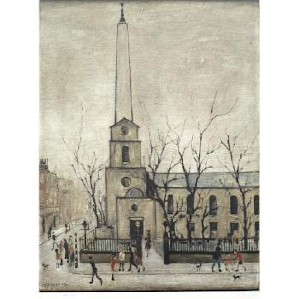 St Luke's Church, London by Laurence Stephen Lowry