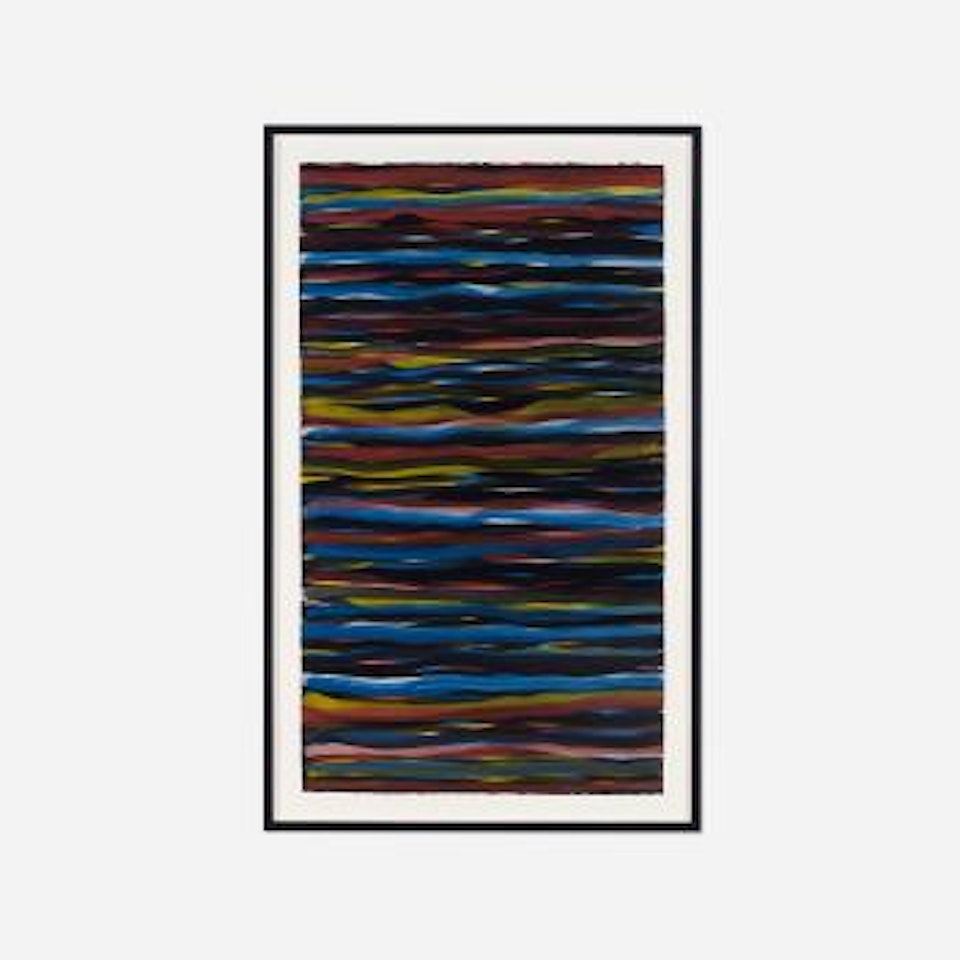 Horizontal brushstrokes by Sol LeWitt