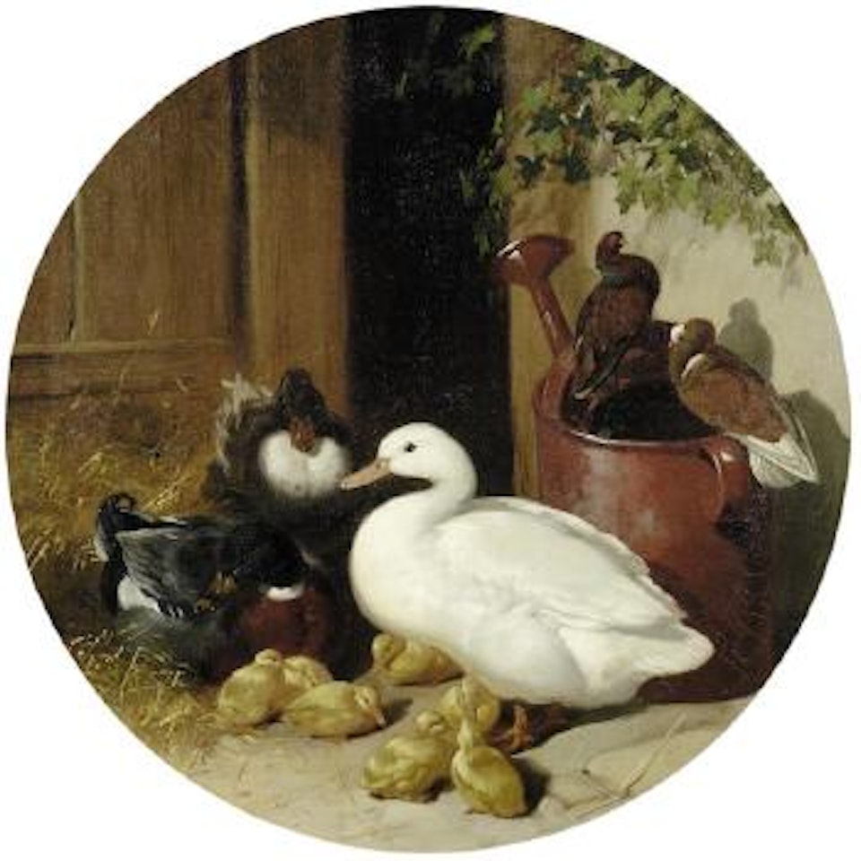 A quiet corner of the farmyard by John Frederick Herring