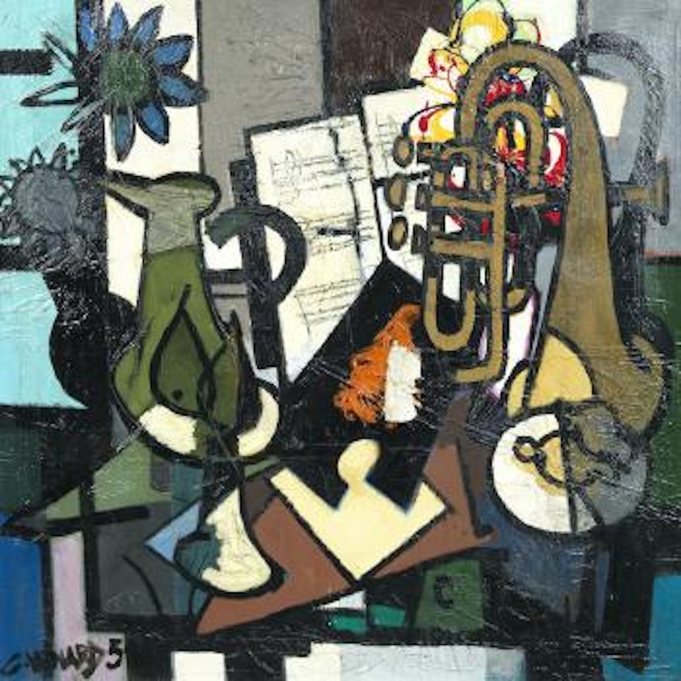 Nature morte avec tuba by Claude Venard