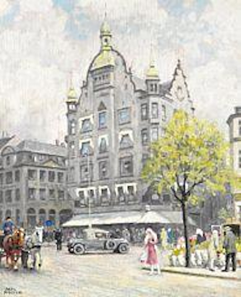 View from Højbro Plads towards Amagertorv in Copenhagen by Paul Fischer