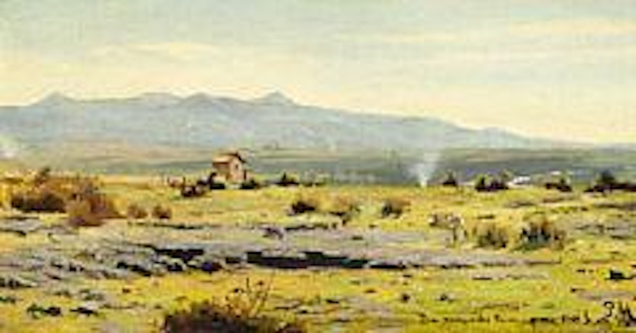View of the Roman Campagna by Peder Mork Monsted
