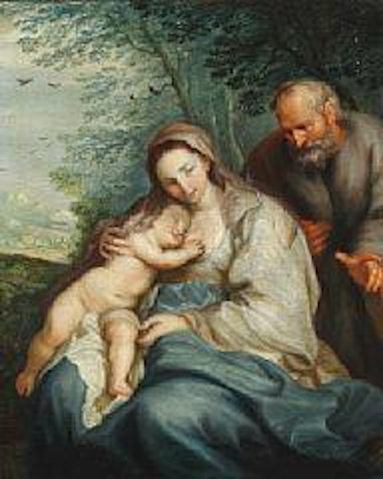The holy family by Anthony van Dyck