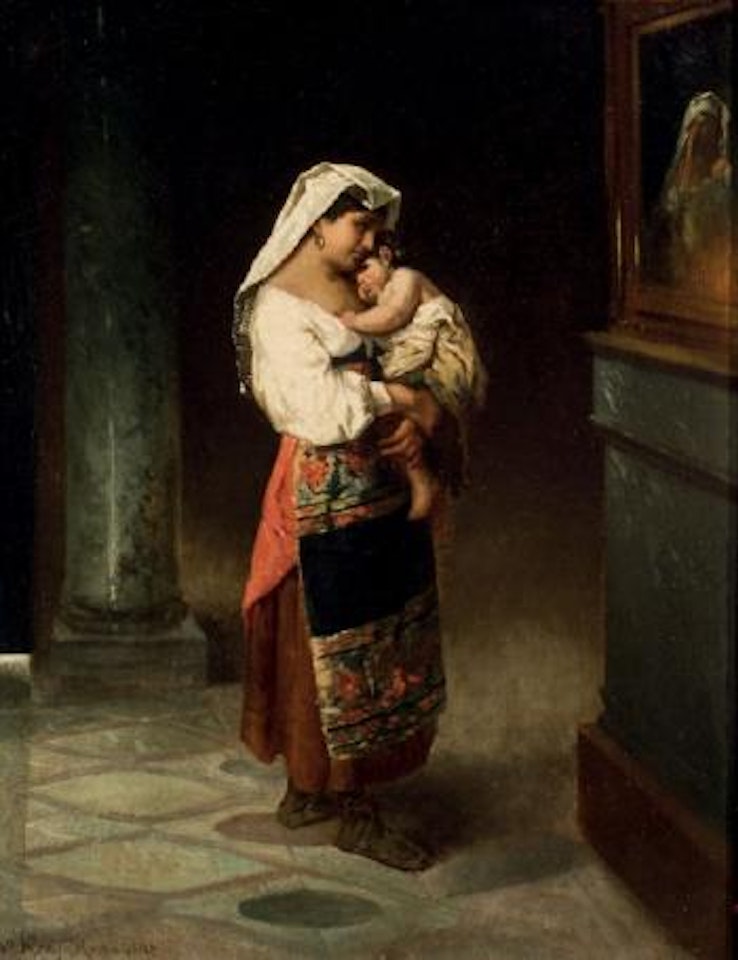 Siciliana con niño by Wilhelm Kray