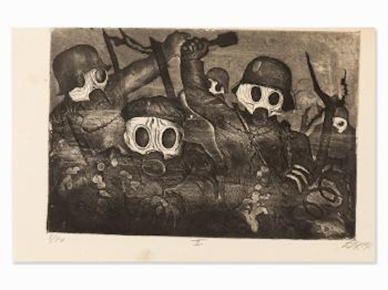 Sturmtruppe Geht Unter Gas Vor by Otto Dix