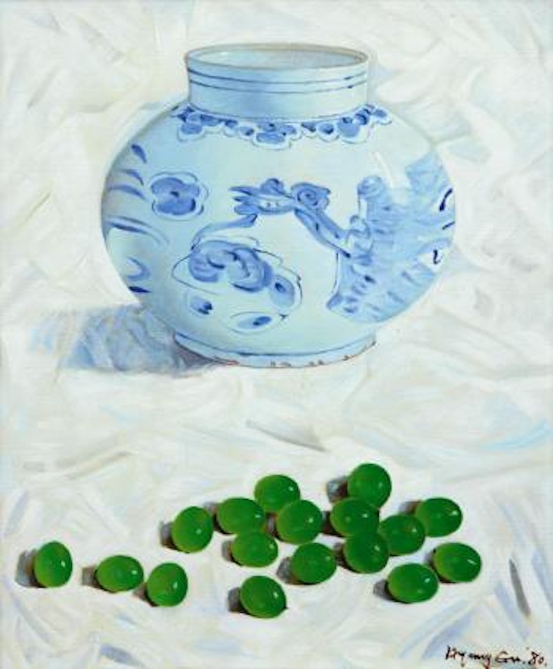 Blue and White Porcelain by Kim Hyeung Geun