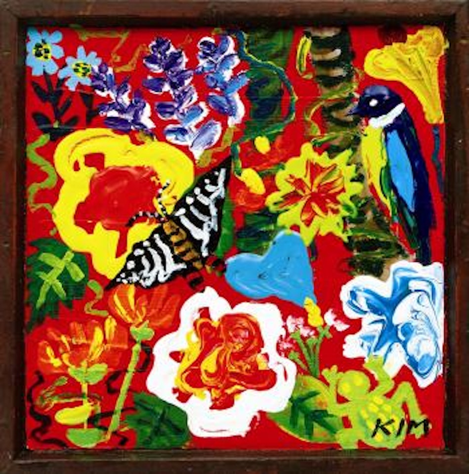 Flowers and Bird by Kim Chong Hak