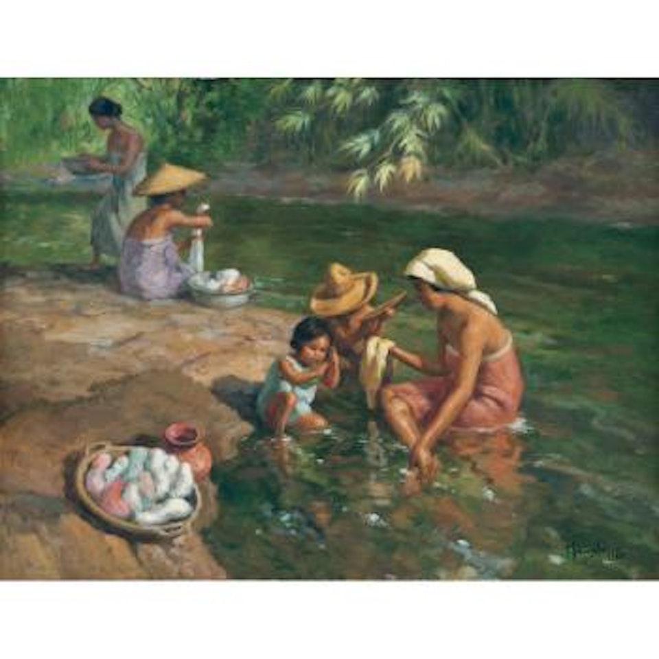 Lavanderas by Fernando Amorsolo