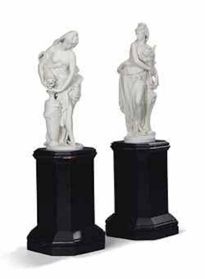 Minton figures: Summer and Autumn by Albert-Ernest Carrier-Belleuse