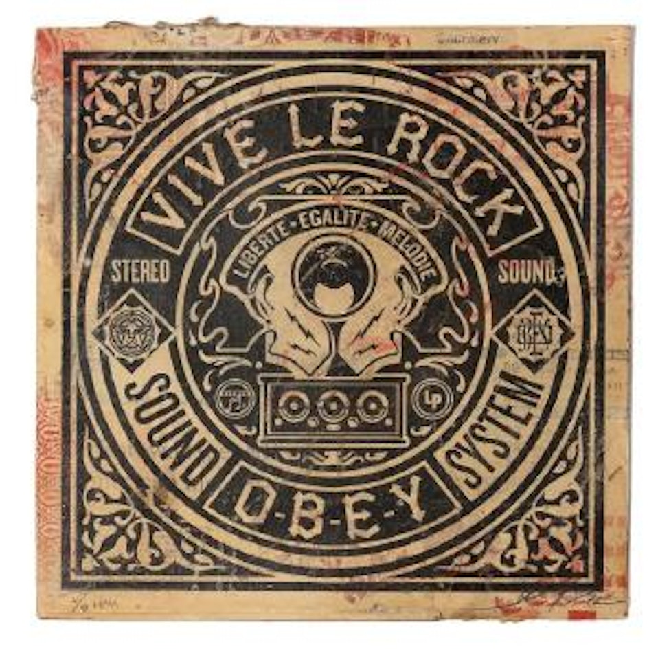 Vive le rock by Shepard Fairey