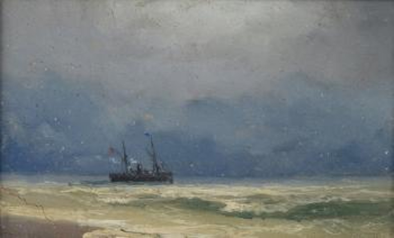 Ship on the Black Sea by Ivan Konstantinovich Aivazovsky