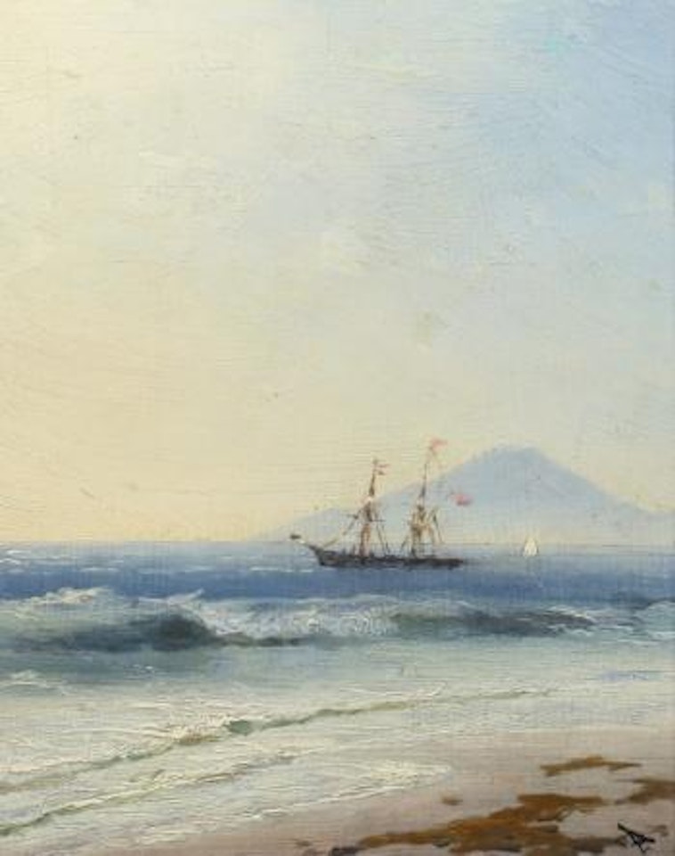 Ship at Sea off the Island of Capri by Ivan Konstantinovich Aivazovsky