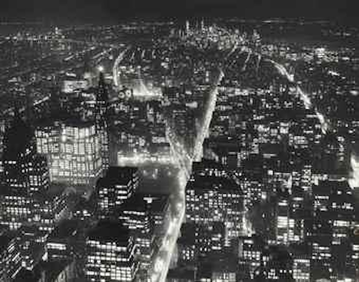 Downtown from the empire state building by André Kertész