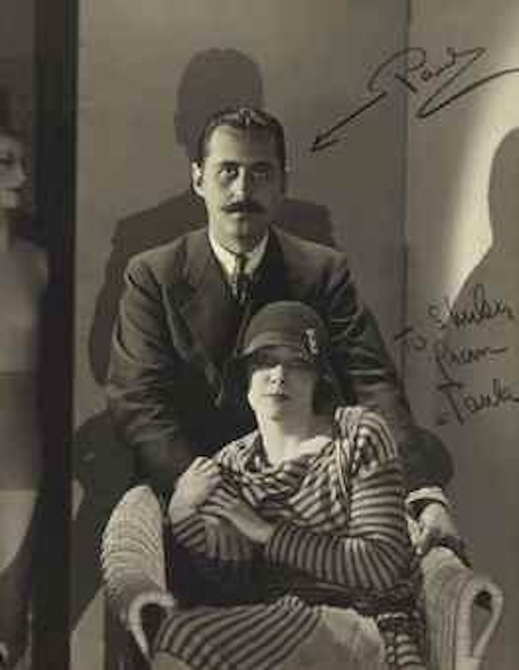 Self portrait with Wife Paula, Paris by Paul Outerbridge