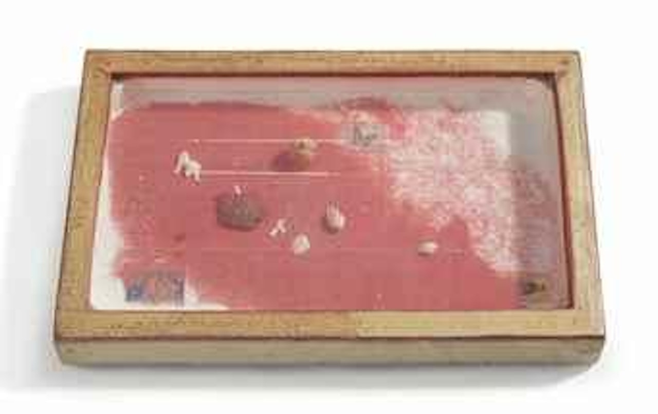 Untitled (Red Sand Box) by Joseph Cornell