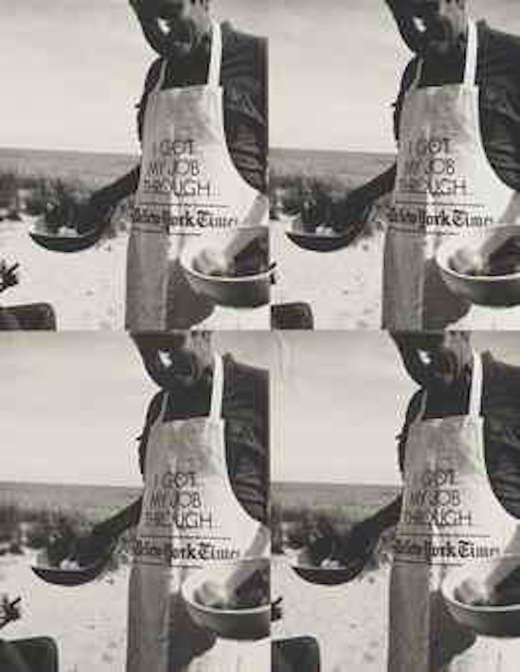 Man in New York Times Apron by Andy Warhol