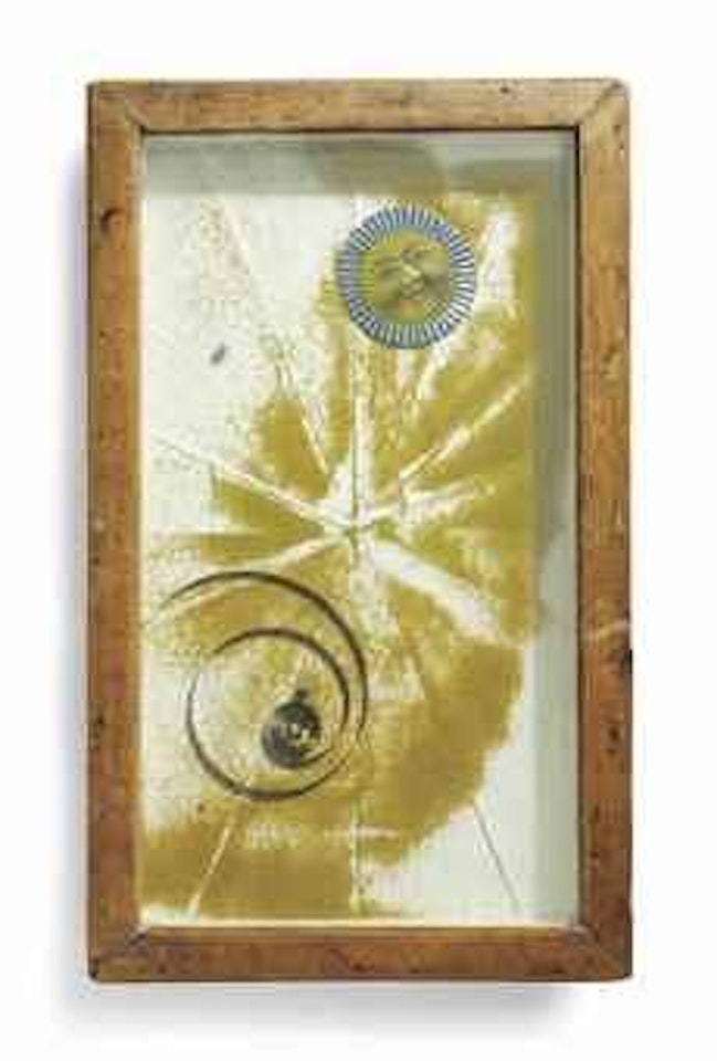 Untitled (Sand Tray with Sun Face) by Joseph Cornell