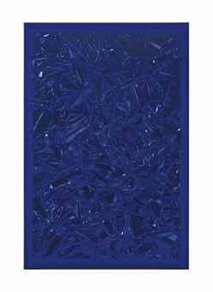 Untitled (Dark blue) by Anselm Reyle