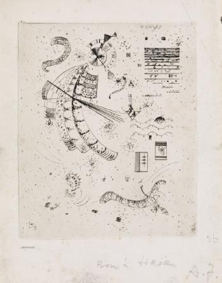 Radierung Für 24 Essais De Jakovski by Wassily Kandinsky