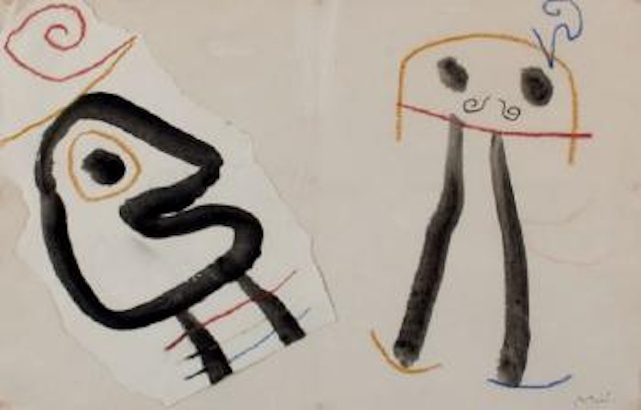 Dibujo para Ubú rey by Joan Miró