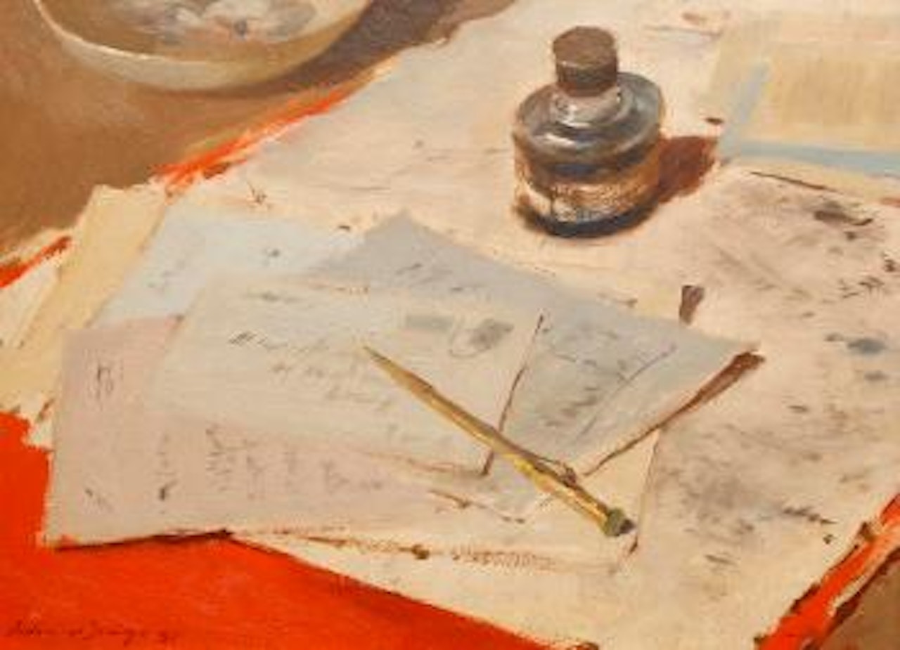 Desk Top Still Life by Edward Seago
