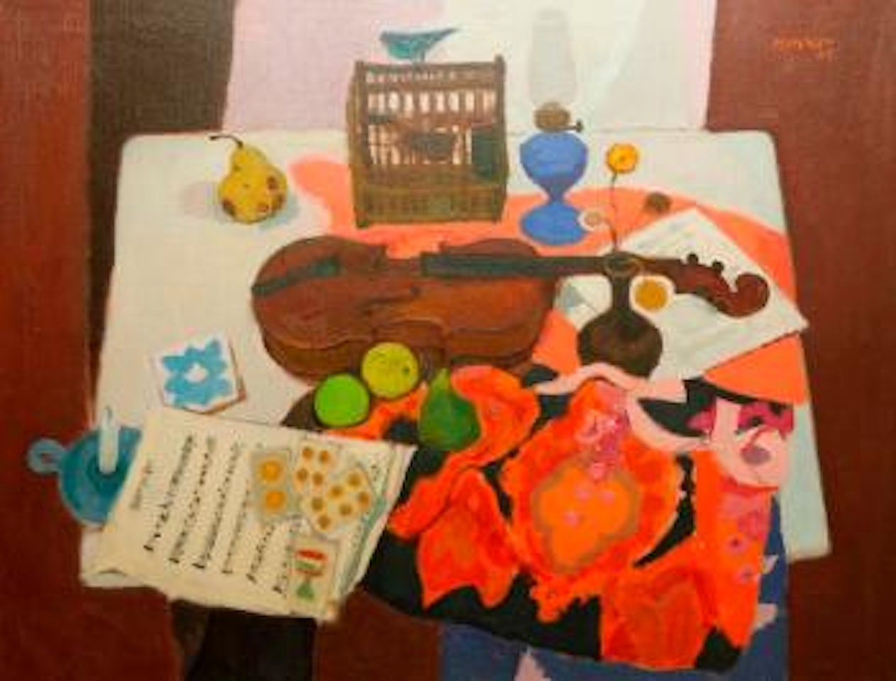 The Musicians Table by Alberto Morrocco