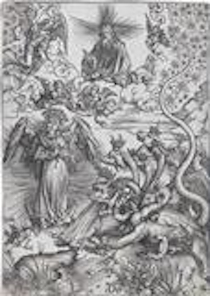 The Woman Clothed with the Sun and the Seven-headed Dragon by Albrecht Dürer