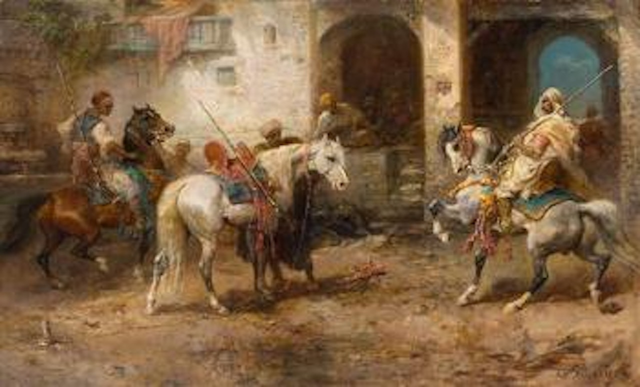 Arabian Horseman by Adolf Schreyer