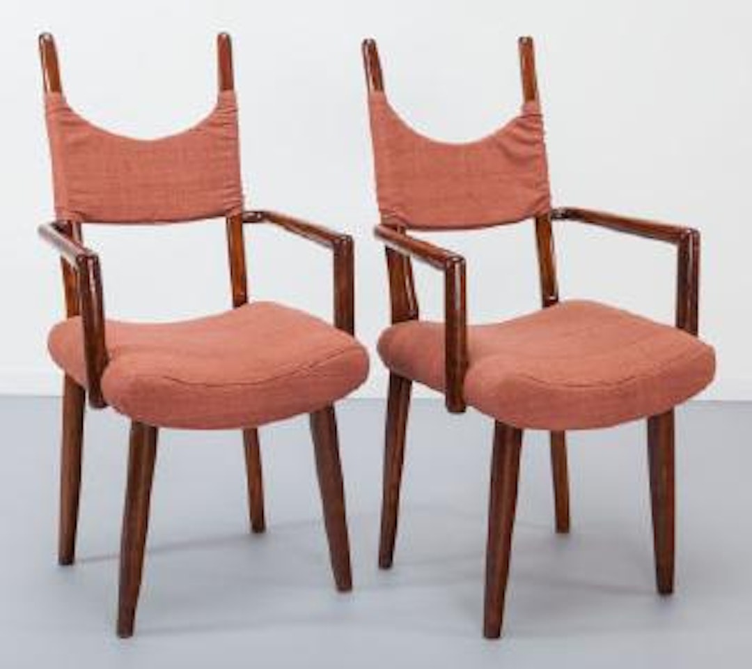 Pair of Palissandre Chairs by Jean Royere