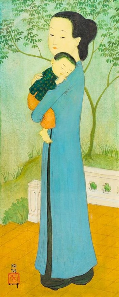 Mother and Child by Mai Trung Thu
