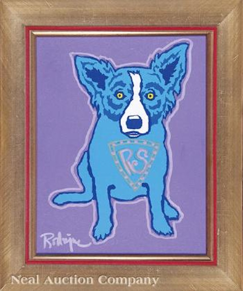 Untitled (Rodrigue Studio Blue Dog) by George Rodrigue