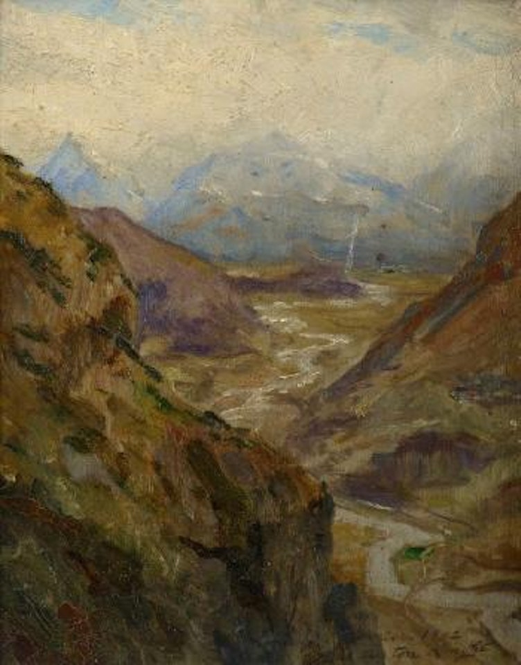 Paysage de montagne by Louis Aston Knight