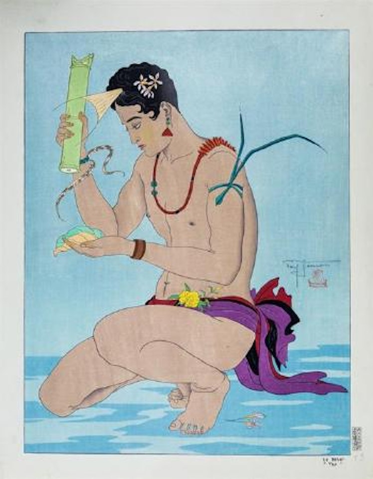 Le betel, Yap [The betel nut boy, Yap] by Paul Jacoulet