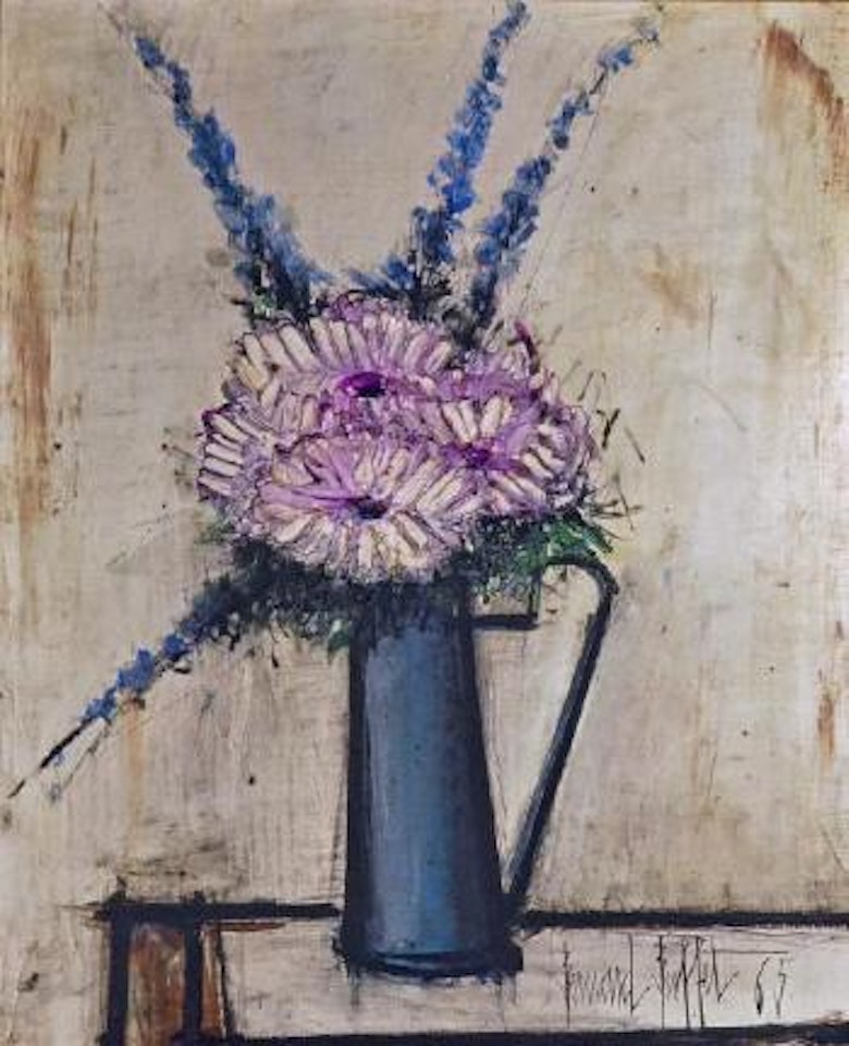 Bouquet de fleurs mauves by Bernard Buffet