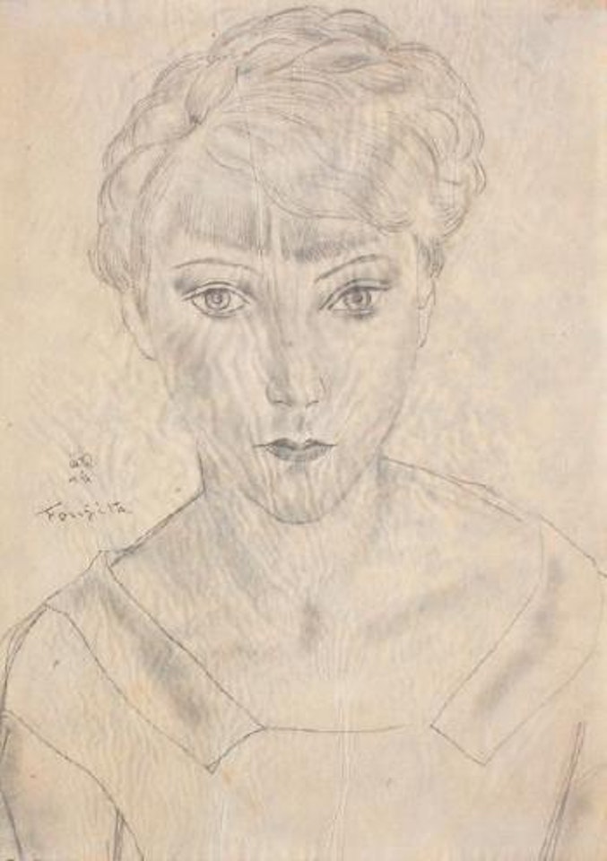 Portrait de femme (Marie-Berthe Aurenche) by Leonard Tsuguharu Foujita