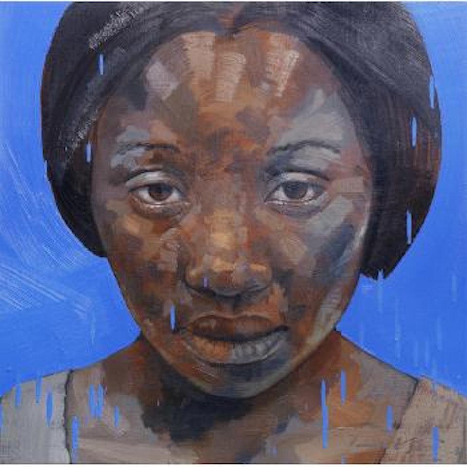 Girl with Blue by Lionel Smit