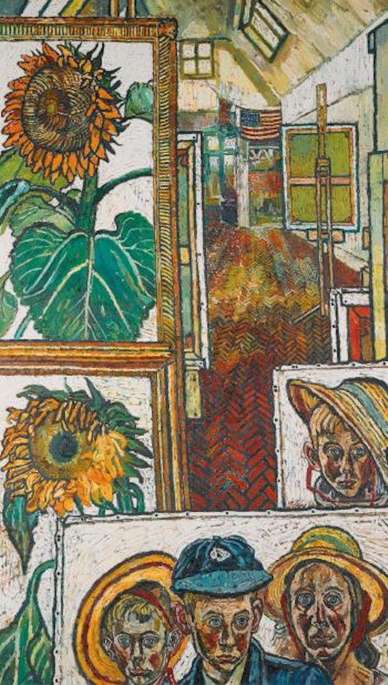 Studio with Paintings by John Bratby