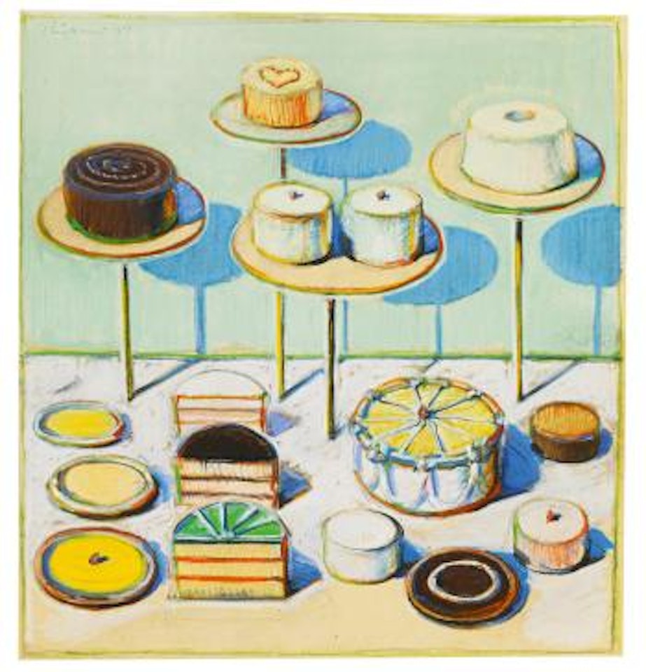 Cakes no. 1 by Wayne Thiebaud
